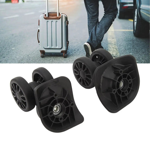 Luggage Wheel Replacement Set Of 2 Easy To Install Suitcase Caster Wheels For Repairing Worn Out Casters ABS Material