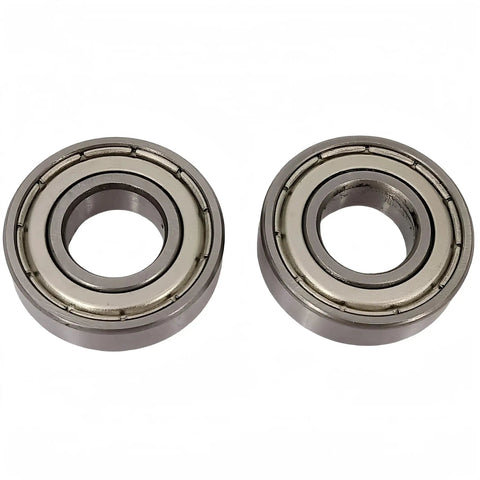 Two chrome steel Ten Pack R8ZZ Ball Bearings from DEEG, double shielded, pre-lubricated, 1/2 inch ID, 1-1/8 inch OD, 5/16 inch width.