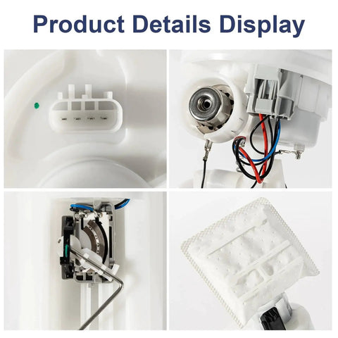 Close-up details of Electric Fuel Pump Assembly With Sending Unit And O Ring For 2004 2007 Chrysler Town And Country Voyager Dodge Caravan Grand Caravan Gas Engine 2 4L 3 3L 3 8L Replacement