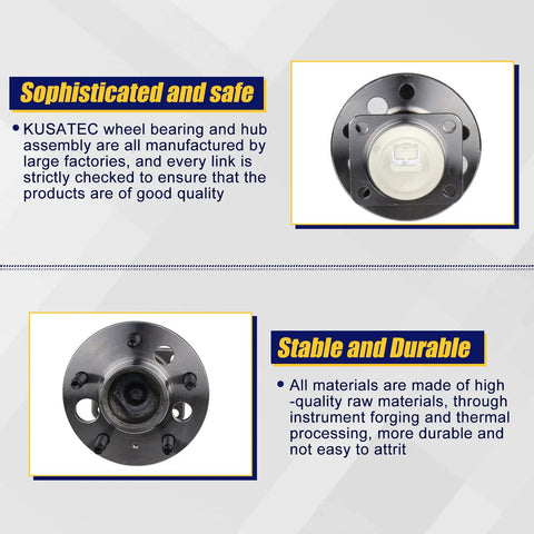 2Pcs Rear Wheel Bearing And Hub Assembly 512150 For FWD Chevy Impala Grand Prix Regal Lacrosse Pontiac Montana