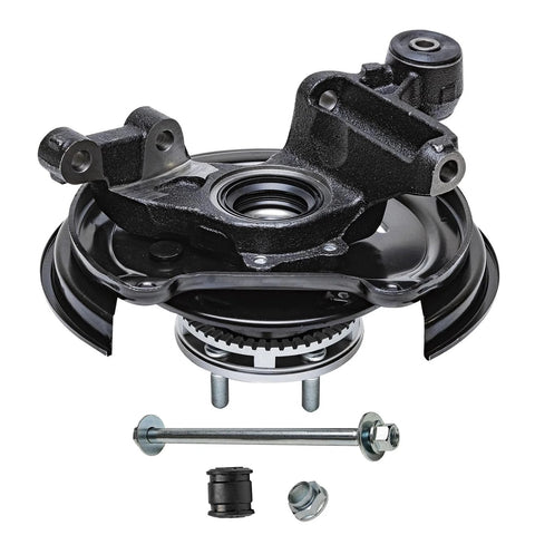 Rear Steering Knuckles For 2001 To 2008 Subaru Forester With Rear Disc Brakes Two Piece Replacement Kit Includes Two Knuckles And Wheel Bearing Hubs Assembly OEM Quality Fits 2002 2003 2004 2005 2006 2007