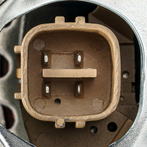 Close-up of connector for Beefed Up 90 Amp Alternator For Honda Prelude 1997 2001 Replacement 12V Six Groove Pulley OEM Grade