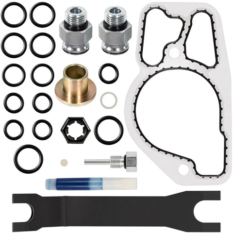 Beefed Up 38 Piece High Pressure Oil Pump HPOP Master Service Kit for Ford 7.3L Powerstroke Diesel Engines 1999-2003 components