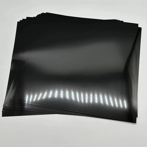 Pack Of 20 7.5 Mil Opaque Black PET Stencil Sheets 12 By 12 Inches For Cricut Cutting Laser Engraving And Quilting Projects