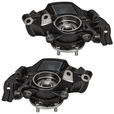 2 Front Steering Knuckles And Wheel Bearing Hubs Assembly Replacement Kit For 2011 Kia Optima 2.4L Built Before May 30, 2011 OE-Quality Direct Fit