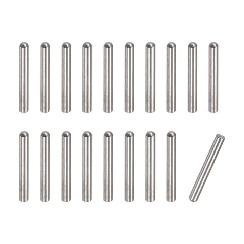 304 Stainless Steel Dowel Pins 3x20mm Round Head Flat Chamfered End 50 Pack For Furniture Shelves Bunk Beds Woodworking Alignment And Positioning Fasteners