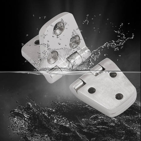 Laorde 316 stainless steel marine boat hatch hinge, 3x1.5 in, heavy-duty, 4-pack with screws
