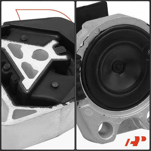 Close-up of Ford Focus 3 Piece Engine Motor Mount And Transmission Mount Set For 2012 2013 2014 2015 2016 2.0L DIY Ready Bolt In Includes Front Right Motor Mount Lower Transmission Mount Upper Transmission Mount Replaces 5S4Z6038CA AV6Z6068A