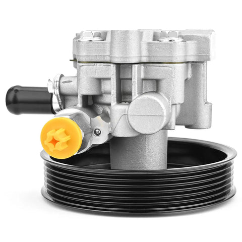 Power Steering Pump With Pulley Direct Fit For 2007 To 2012 Dodge Caliber 1.8L 2.0L 2.4L And 2007 To 2017 Jeep Patriot Compass 2.0L 2.4L Replacement