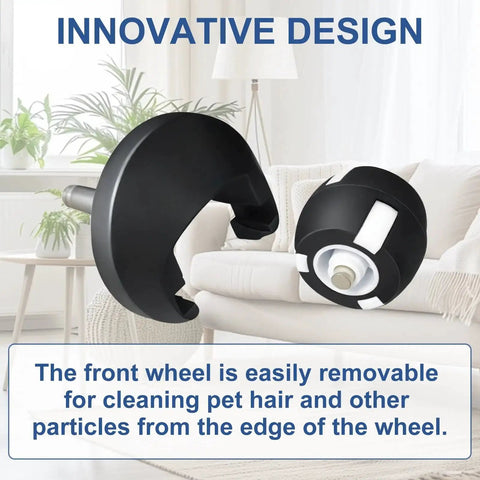 Front Wheel Swivel Caster Replacement For RoboVac Series Compatible With 11S MAX 15C MAX 25C MAX 30C MAX shown in close-up view