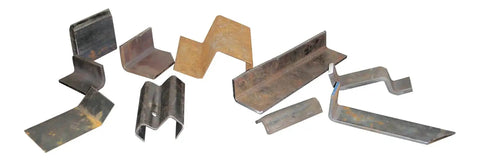 Variety of metal dies included in the 50 Inch Finger Press Brake DIY Builder Kit with Adjustable Back Stop for Garage Metal Fabrication