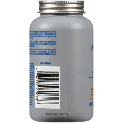 Side view of bottle for High Temp Anti Seize Lubricant For Exhaust And Automotive Fasteners Half Pint Heavy Duty Formula