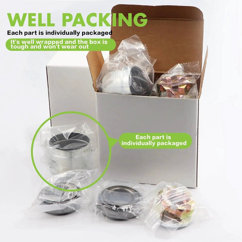 Complete Trailer Bearing Kit For 3500 Lbs Axles With Spindle 84 EZ Lube Four Sets Hub Kit well packed in a box