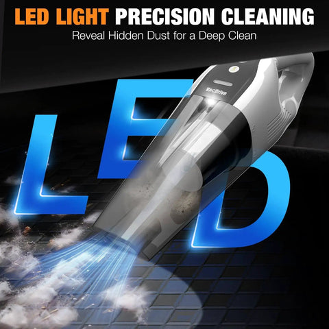 Powerful Cordless Handheld Vacuum For Car And Home With Brushless Motor And Beast Suction LED cleaning view