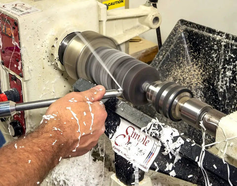 Turning Acrylic and Resin on a Wood Lathe Made Easy With This 3 Tool Carbide Set for Hybrid Projects Featuring 9 Inch Tools and 12 Inch Colorful Handles USA Made Shearing Cut Tools for Clean Consistent Results used on wood lathe