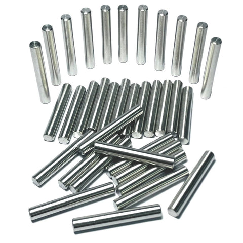 35 Pieces 6mm By 40mm Dowel Pins Set In Stainless Steel 304 For Shelves, Bunk Beds And Wood Projects, M6 Round Pegs