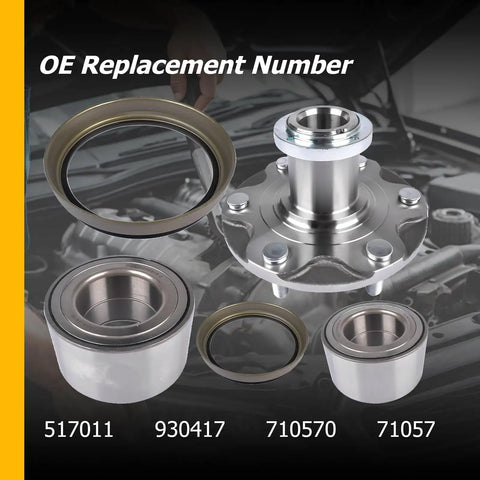 Front Wheel Hub Bearing Kit For Specific 2WD Toyota 4Runner Sequoia Tundra Tacoma Models Fits 1996 To 2007 2WD Only