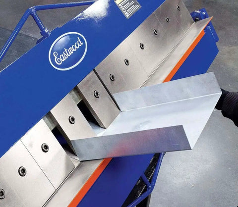 48 Inch Pan And Box Sheet Metal Brake With Adjustable Removable Fingers for Precise 135 Degree Bends on metal sheet