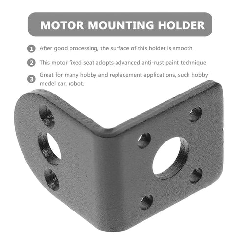 Six Pack 25mm DC Gear Motor Brackets, L Shaped Mounting Stands, Rust Resistant and High Rigidity, Easy Installation