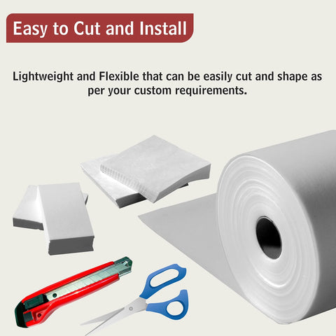 Amazon ceramic fiber paper roll with cut sheets; 1/32 in thick, 24 in wide, 25 ft long for high-temp insulation.