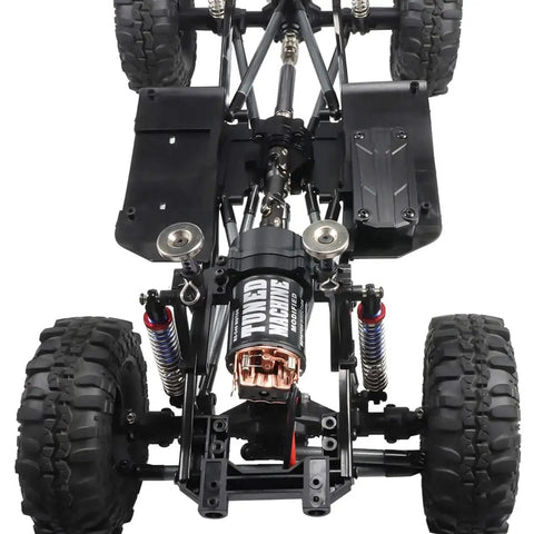 Planetary Gearbox Transfer Case And Short Drive Shaft Skid Plate Front Motor Mount Upgrade Kit for one tenth RC crawler chassis