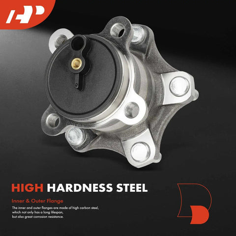 Rear Wheel Bearing And Hub Assembly For Five Lug Nissan Sentra 2020 2021 2022 2023 2024 Replacement Premium Quality Axle Hub Unit With High Load Capacity And Smooth Ride, front view
