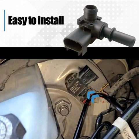 Power brake booster vacuum sensor; close-up plastic housing with connector, shown installed near brake booster.