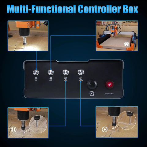 NEMA 23 Stepper Motor Upgrade Kit For Masuter 3 CNC Router With DM542 Drivers Controller Box and interface details