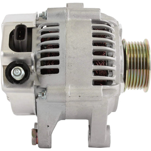Side view of 80 Amp 12V Alternator Drop-In Replacement For 3.0L Toyota Camry (2000-2001), Solara (2000-2003), Lexus ES300 (1997-2001)