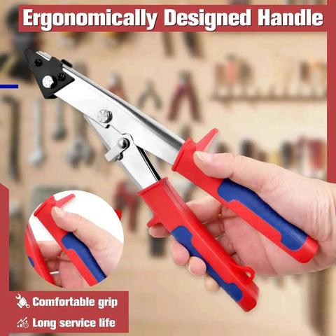 10 Inch Sheet Metal Nibbler Shears With Ergonomic Handle And Locking Design for iron copper aluminum cutting up to 0.8 mm