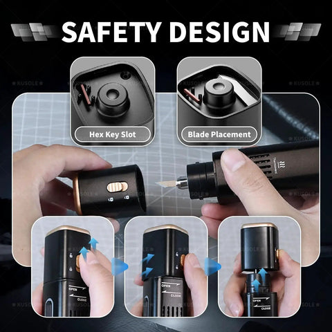 Ultrasonic Cutting And Polishing Tool For 3D Printed Models Wood Leather And Plastic 40kHz With OLED Display And LED Lights
