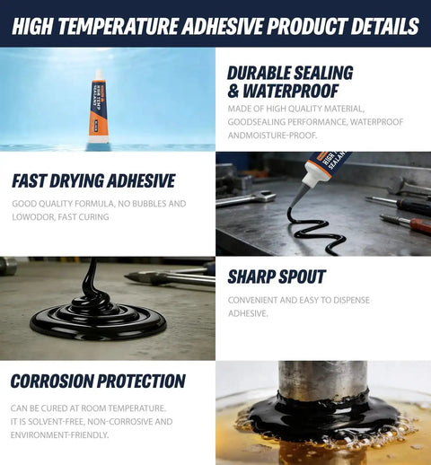 Heavy-Duty High Temperature Silicone Sealant For Ovens And Appliances, Boss Level Heat Resistant Glue, application details