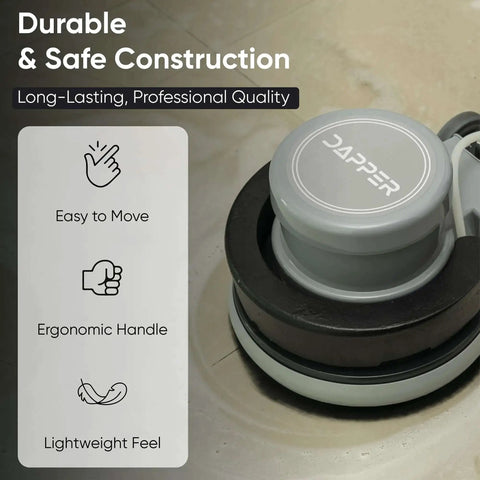 Heavy Duty Weighted Floor Buffer Polisher 1500W 154 RPM close-up showing durable construction and ergonomic handle