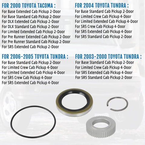 Rear Wheel Bearing And Seal Kit For Toyota Tacoma And Tundra 2000-2006 Wheel Hub Assembly Replacement Set in original packaging