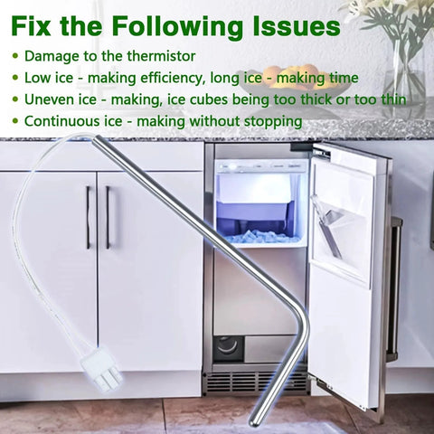 Ice Maker Bin Temperature Sensor Thermistor For Whirlpool Kenmore KitchenAid Jenn Air Ice Makers And Refrigerators installed