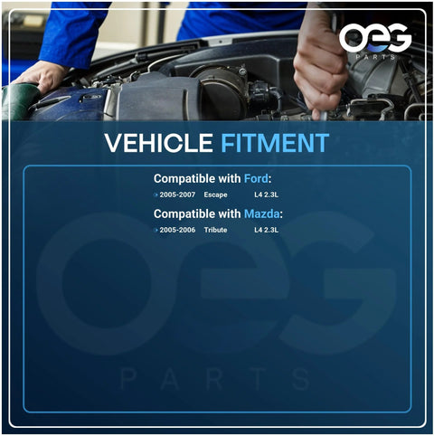 Mechanic installing Direct Fit Alternator Replacement For Ford Escape 2.3L 2005 2006 2007 And Mazda Tribute 2.3L 2005 2006