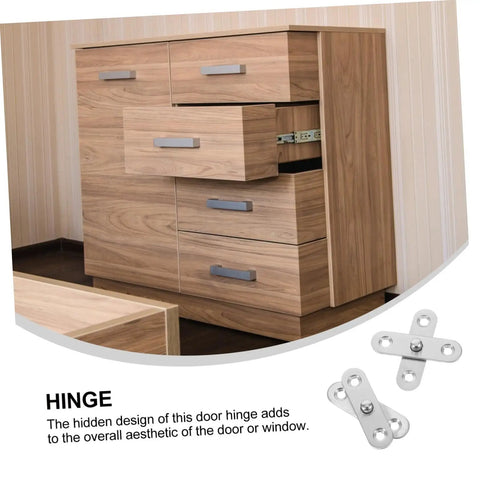 20 Piece Rotating Stainless Steel Hidden Door Hinges 360 Degree Up And Down Pivot Shaft Concealed Cabinet Hinges for secret doors installed