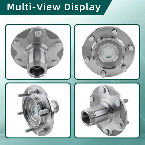 Front Wheel Hub Bearing Assembly Kit Pair Fits Toyota Tundra 2000 To 2006, Tacoma 1999 To 2004, Sequoia 2001 To 2007, And 4Runner 1996 To 2001 2WD Only Beefed Up Replacement Wheel Hub Bearings multi-view display