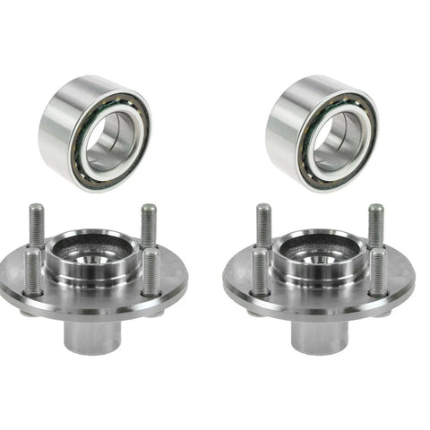 Front Wheel Bearing And Hub Kit For 1999 2002 Infiniti G20 And 1998 2001 Nissan Altima Including 2 Front Inner Bearings And 2 Front Hubs