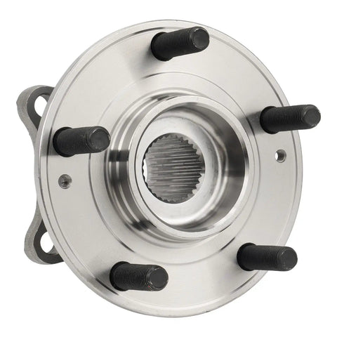 Front view of a Front Wheel Hub Bearing Assembly 513266 Replacement For Hyundai Santa Fe 2007-2020 AWD 5 lug.