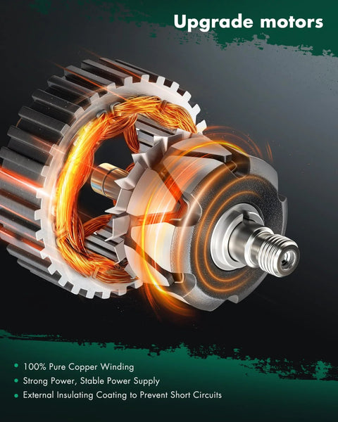 Beefed Up 170A High Output Alternator Replacement For GM Trucks And SUVs 6.2L V8 with visible copper winding and pulley