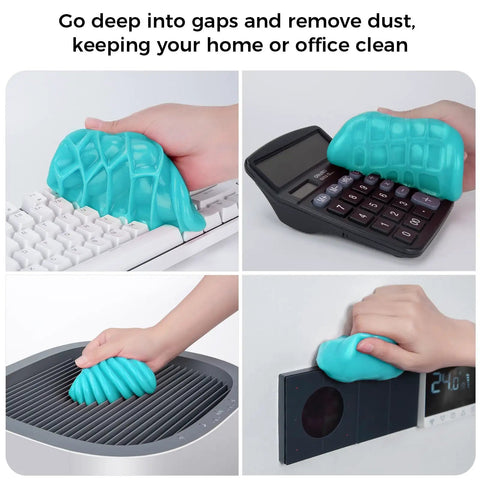Car Cleaning Gel Universal Cleaning Putty For Car Vents And Interior Dust Removal Auto Detailing Kit Not Sticky To Hands Sweet Scent 160g used on keyboard, calculator, air vent, and clock to remove dust.