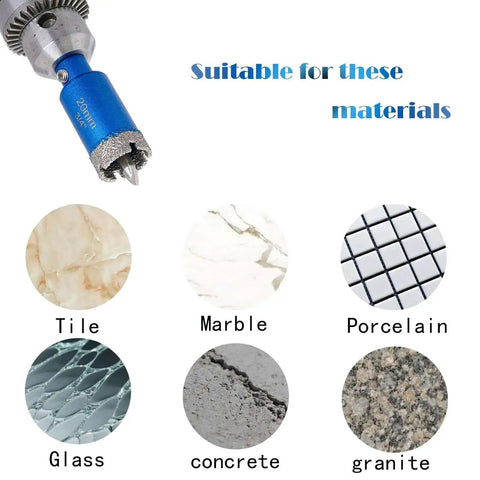 Three Quarter Inch Diamond Core Drill Bits Vacuum Brazed Hole Saw With Pilot Triangle Shank For Ceramic Tile Glass Concrete Porcelain And Granite Pack Of Two ChilternCasa