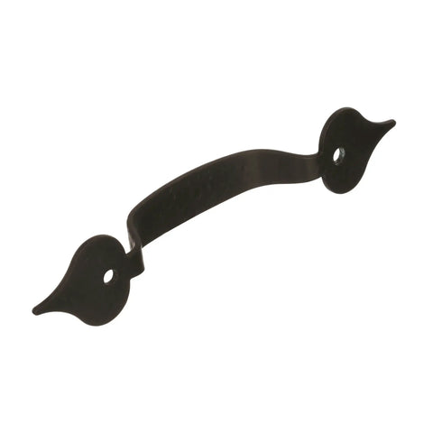 Side view of Colonial Black Cabinet Pull 3-3/8 Inch Center to Center Everyday Heritage Drawer Pull for Cabinets and Furniture