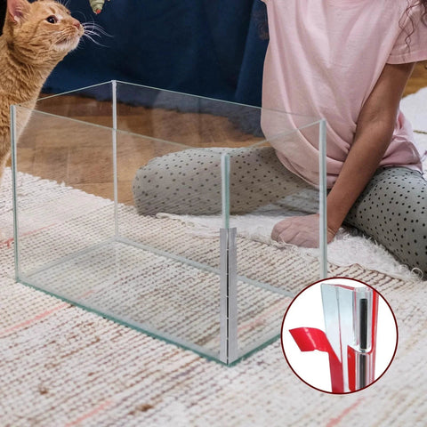 Aquarium lid with Two Piece Set Clear Acrylic Piano Hinge 300 Mm Long Continuous Hinge for Plexiglass Display
