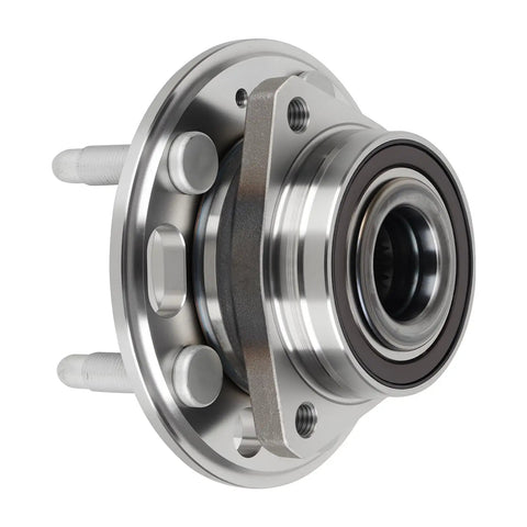 Front view of Front Wheel Bearing Hub Assembly 5 Lug With ABS 1 Piece Replacement For Allure Lacrosse Regal Malibu Impala