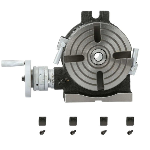6 Inch Rotary Table For Milling Machines With Vertical And Horizontal Indexing Capabilities, 90 Degree Tilting Dividing Table