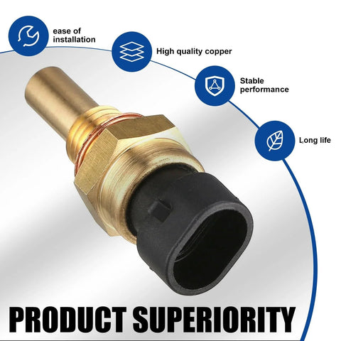 Durable Car Engine Temperature Sensor With Plug For Accurate Readouts And Long Service Life, Sodcay Compatible Delphi OEM