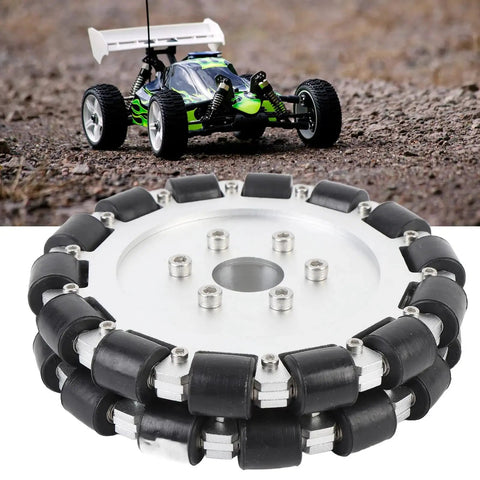 Dope Omnidirectional Mecanum Wheel For 152mm Robot DIY Kit With 19mm Rollers Aluminum Alloy 6 Inch Double Wheel