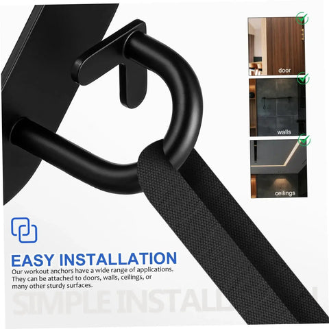 Resistance Band Anchors Ceiling Hangers For Secure Wall Mounting And Versatile Home Gym Use With Easy Installation